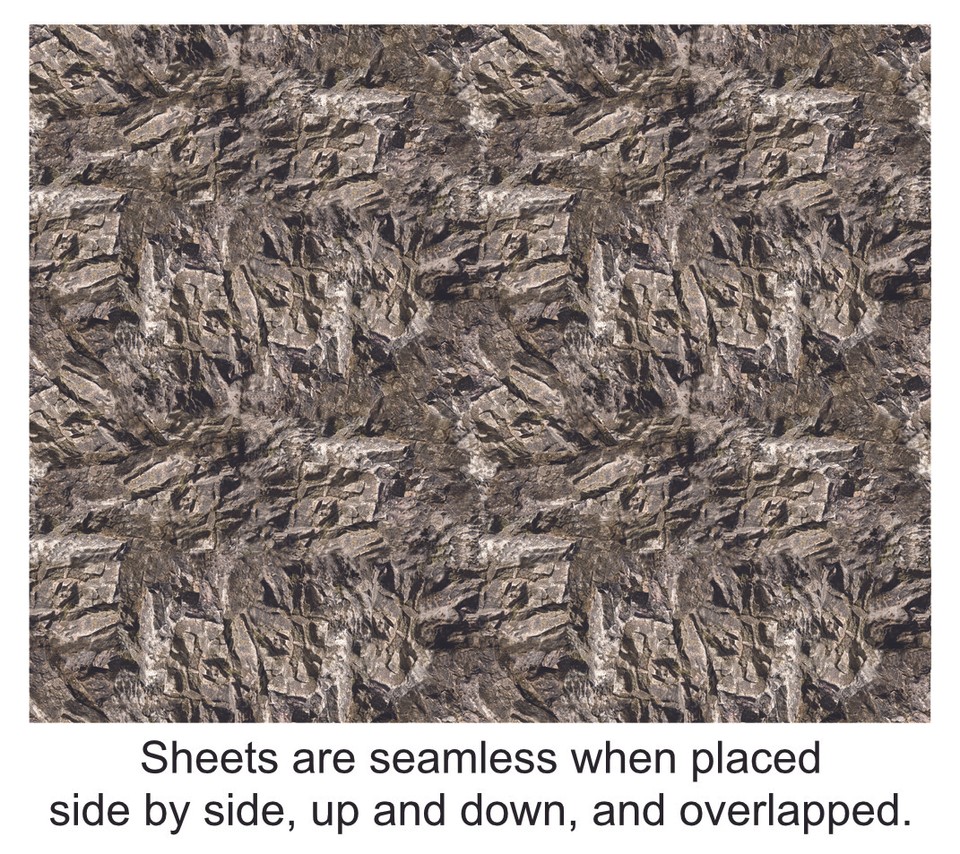 O Scale Concrete Scenery Sheets - 5 Pack Seamless Gray Painted Paper For Model Train Layouts 7 thumbnail image