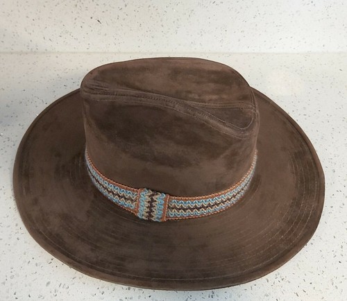 Vintage YA Brown Felt Cowboy Hat Multi 