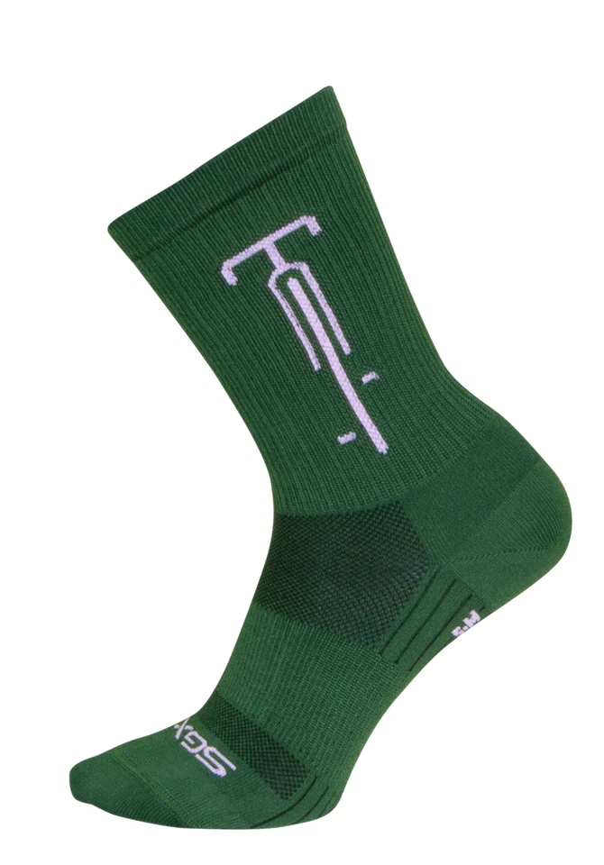 Socks - SockGuy - Steady Green L/XL 6" SGX Cycling/Running NEW - Image 4 of 4