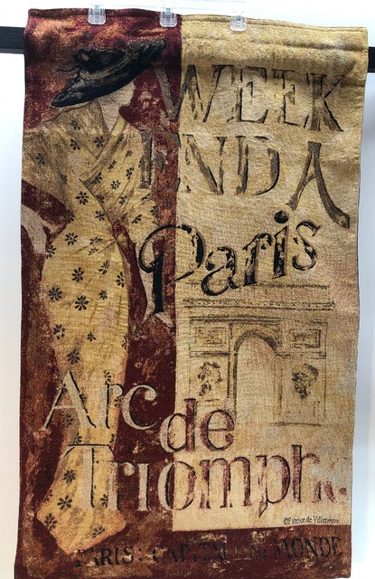 Mohawk Vintage Paris Wall Tapestry Hanging 27" x 45" NEW w ...