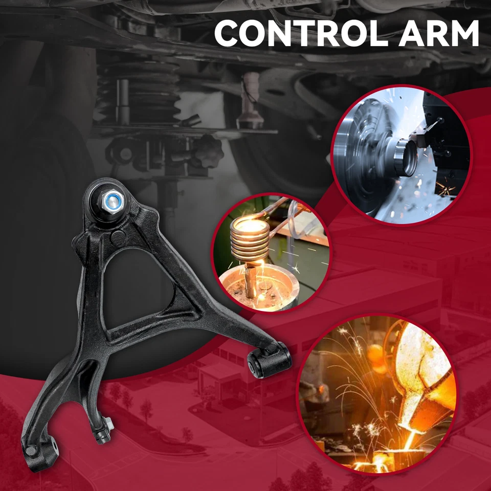 For 2006-2010 Hummer H3 H3T Front Lower Control Arm & Ball Joint Assembly - 2pcs - Image 3 of 4