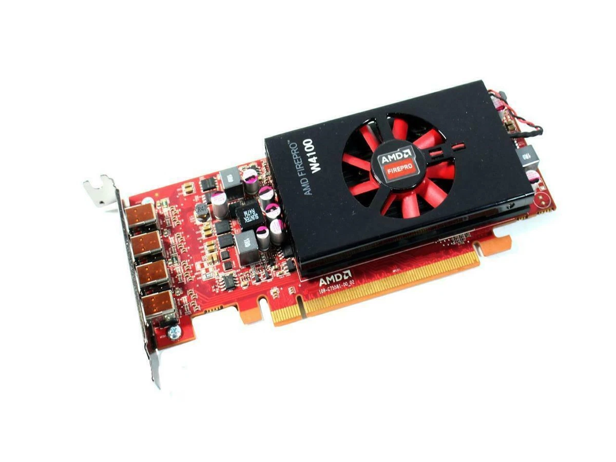AMD FirePro W4100 2GB GDDR5 4 x Mini DP Low Profile PCI e Graphics