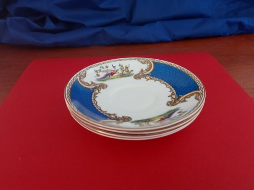 Vintage Myott Staffordshire Chelsea Bird Blue Cup and Saucer RARE - Picture 8 of 8