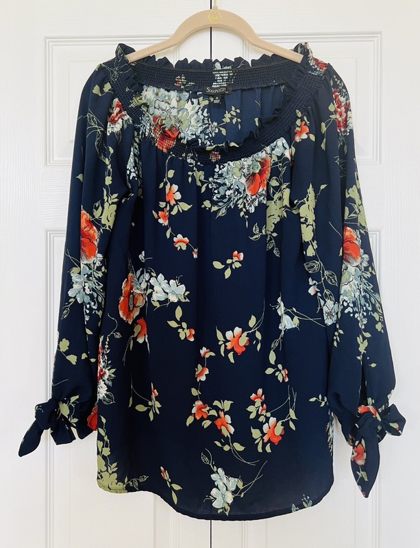 Simplicity by Azul Off-Shoulder Long sleeve Top Sz.XL