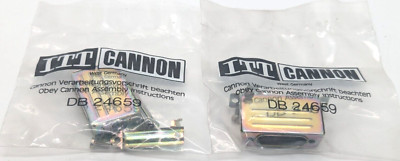 4x ITT Cannon  DB 24659 BACKSHELL Stecker  NEU
