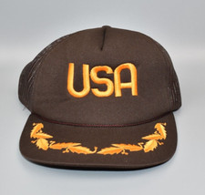 USA Olympics Vintage 80's Trucker Snapback Cap Hat