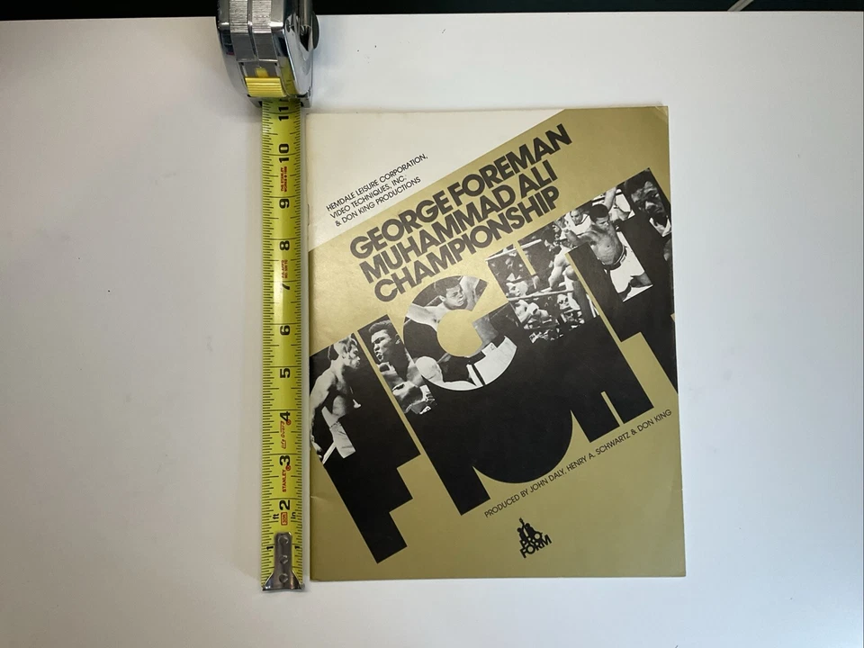 Vintage George Foreman Muhammad Ali Championship Fight Boxing Program - Image 3 of 4