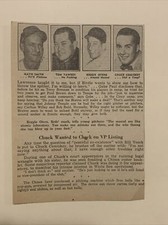 Reggie Otero Mayo Smith Tom Yawkey 1959 Sporting News Baseball 4X6 Panel