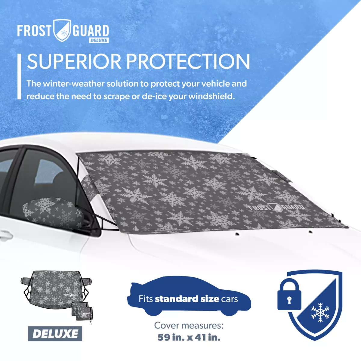 FrostGuard XL Size Winter Windshield Automotive Exterior Cover