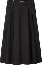 NWT Uniqlo Marimekko Linen Cotton Skirt Black L