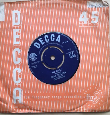 DOUG SHELDON I SAW LINDA YESTERDAY 1963 UK DECCA VINYL 7 '' 45 SINGLE F 11564