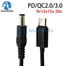 PD2.0/3.0 to DC5.5*2.5/DC5.5*2.1 Decoy Detection Trigger Fast Charging Cable