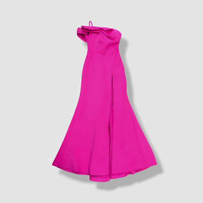 pink jovani side slit dress Glamorous Sequin Gown with Side Slit D5722