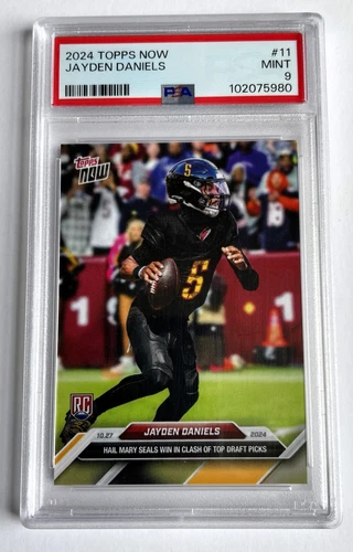 2024 Topps Now JAYDEN DANIELS #11 PSA 9 Rookie Card MINT