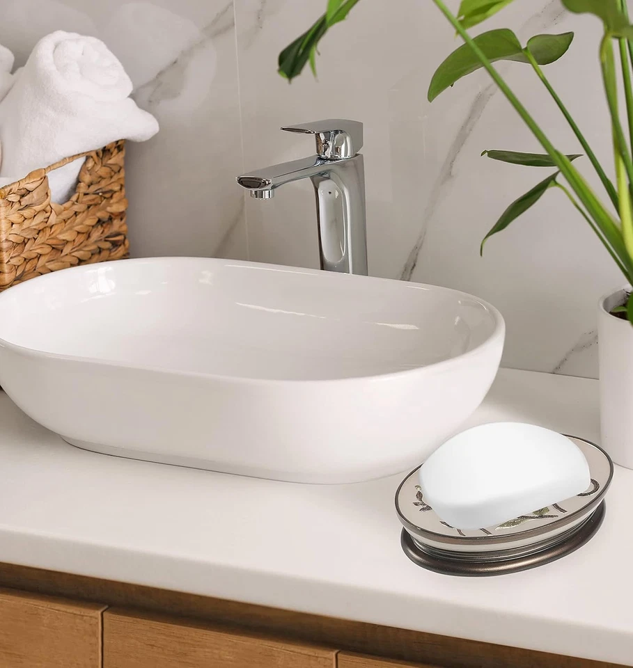 Jabonera de baño popular, colección Larrisa, diseño rosa Foto 2 de 4