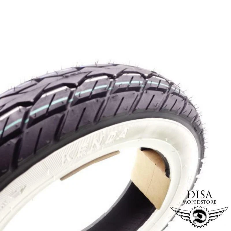 2x 90/90-10 Zoll Weißwandreifen SET Kenda K418 für Piaggio Roller Sfera NSL 50 - Bild 4 von 4