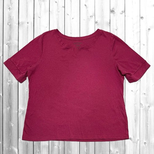 Ellen Tracy Women’s Pink Short Cuffed Sleeves Top XXL Tshirt eBay
