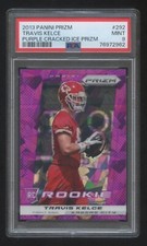 PSA 9 Travis Kelce 2013 PRIZM PURPLE CRACKED ICE ROOKIE RC SP #ED 33/40 SB CHAMP
