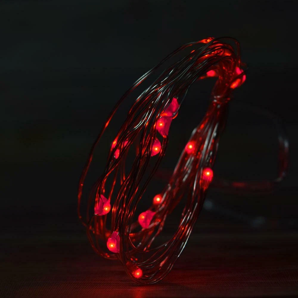 20 Red Led Micro Fairy String Light