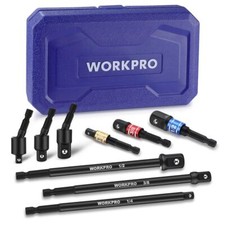 Workpro 9pcs Impact Grade Socket Adapter Set Basicswivellong For Power Drill Workpro 9pcs Impact Grade Socket Adapter Set Basicswivellong For Power Drill