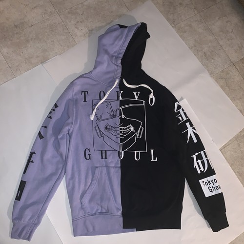 Tokyo Ghoul Purple \u0026 Black Split Hoodie 