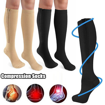 Compression Zipper Sock Calf Support Stockings Unisex Prevent rashes and chafing