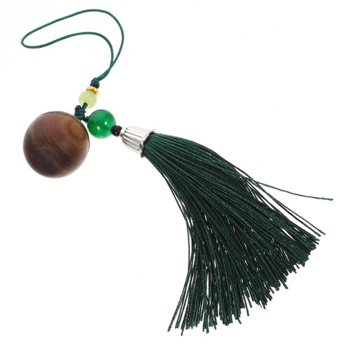 Green Sandalwood Ornaments Fringe Phone Decor Decoration - Zdjęcie 8 z 12