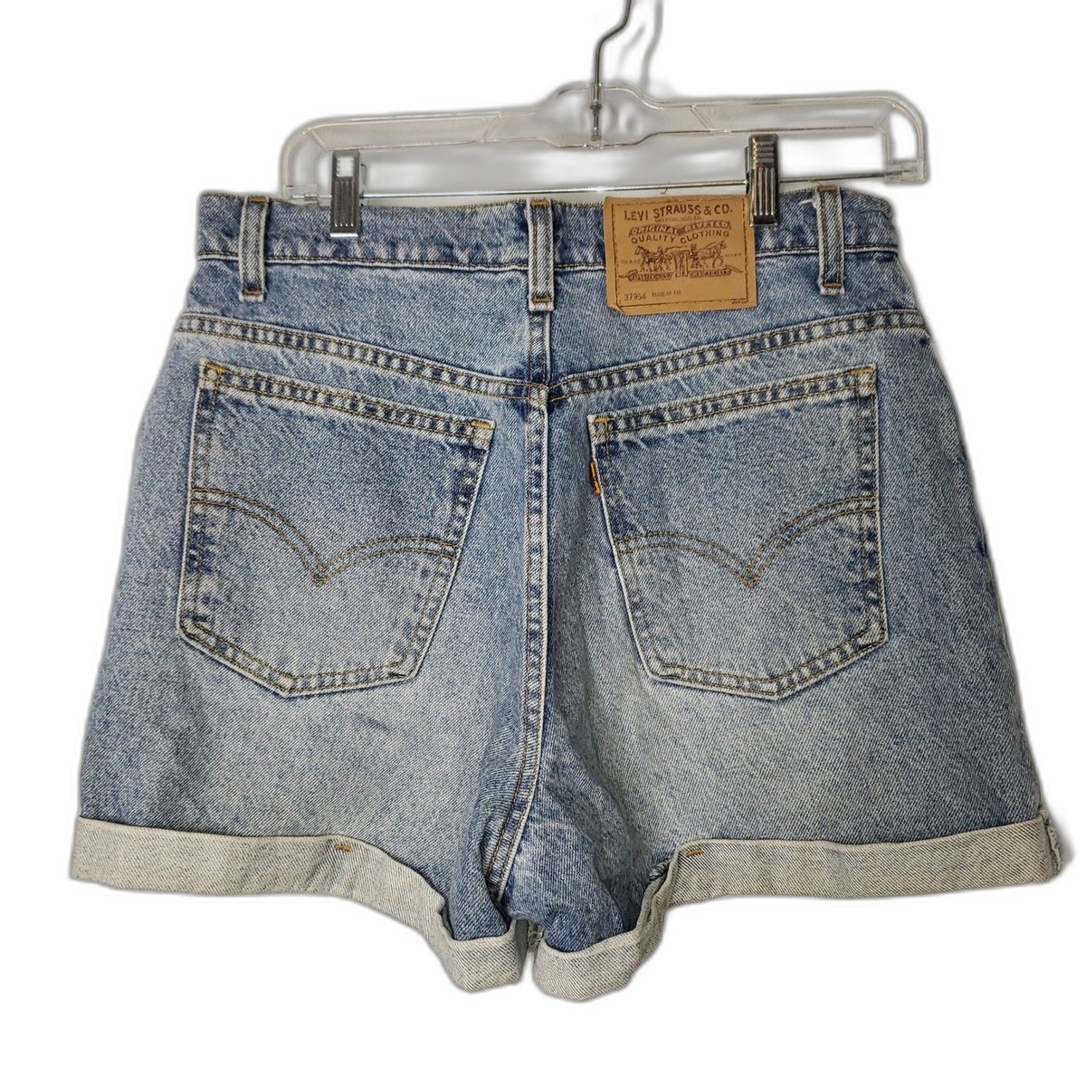 VINTAGE LEVIS Orange Tag 954 Denim Jean Shorts Womens Size 11 | eBay
