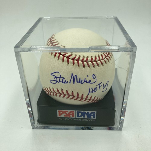 Stan Musial HOF 1969 Signed Baseball PSA DNA Graded 10 GEM MINT - 第 1/6 張圖片