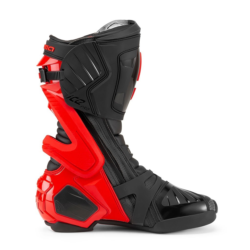 Forma ICE PRO FLOW racing motorcycle boots red-black track motogp