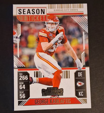 George Karlaftis 2024 Panini Contenders Season Ticket #51 Kansas City Chiefs NFL