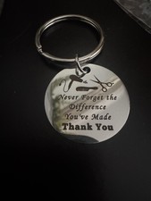 Hairdresser Thank You Gifts 24 Keychains. Never Forget The Difference You Make.