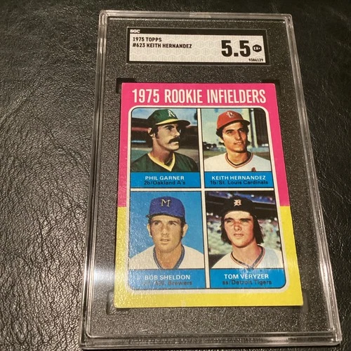 1975 TOPPS #623 KEITH HERNANDEZ SGC 5.5 METS CARDINALS BASEBALL CARD MVP WSC EX+
