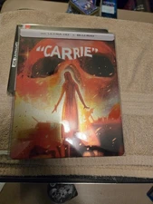 CARRIE 1976 STEPHEN KING HORROR 4k Limited Steelbook Shout Factory viewed once