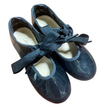 Capezio Jr Tyette Tap Shoes Black Patent Leather N625C Kids Size 9M