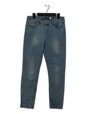 Mint Velvet Women's Jeans UK 12 Blue Cotton with Elastane Straight