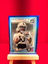 2025 Panini Donruss Optic Blue Prizm Rated Rookie #279 Dont'e Thornton Jr