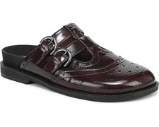 Circus by Sam Edelman Claudia Black/Spiced Plum Double Buckle Mary Jane Mules