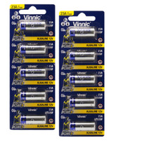 10x Vinnic 23A 12V Alkaline High Voltage Battery MN21 L1028 Remote