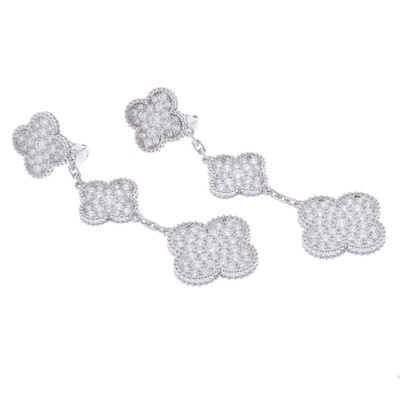 Van Cleef & Arpels Damen Pierce K18 Weißgold WG Diamant VCARN9MR00 Magic A...