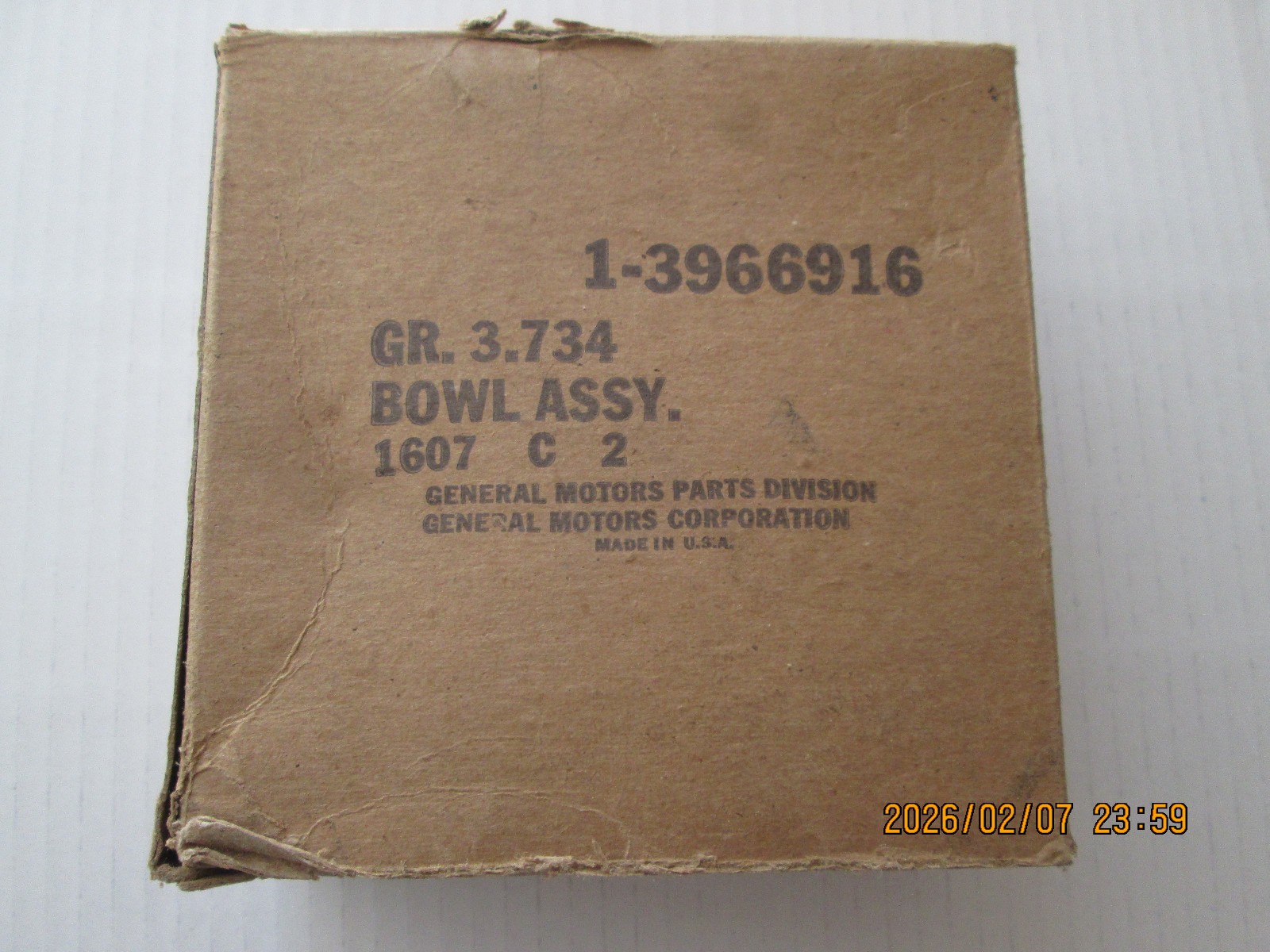 1965 1966 NOS GM HOLLEY PRIMARY BOWL 3966916 CHEVY CHEVELLE CORVETTE