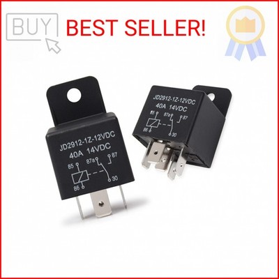 EHDIS 12V Motor Relay 5 Pin Coil 40amp Spdt Model No.: JD2912-1Z-12VDC 40A 14VDC