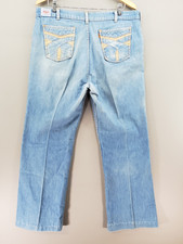 Vintage 1978 Levis 70s Orange Tab 36x28 Paper Tag - Light Wash