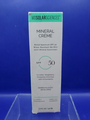 MD Solar Sciences Mineral Crème SPF 50 Sunscreen Crème Lotion/SPF Exp 05/28