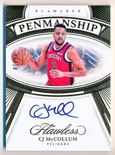 2023-24 Flawless CJ McCollum Flawless Penmanship Gold Auto #FPS-CJM (06/10)