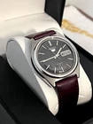 Seiko 5 7009 8750 Black Rare Dial Day Automatic Watch Vintage 1983 Watch