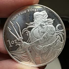 1 oz. POSEIDON Trident Silver rounds BU .999 fine silver