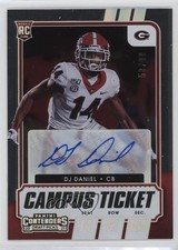 2021 Contenders Draft Picks College Campus Ticket 50/99 DJ Daniel #219 Auto mm8