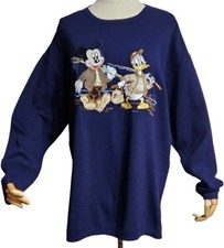 DONALDSON VTG Rare Belgian Knitted Sweater, Navy Blue With Patches,Wool Blend/L