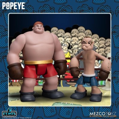 Mezco Popeye 5 Points Figures Popeye & Oxheart Boxed Set
